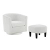 Corduroy Fabric Swivel Recliner Accent Chair with Ottoman, Comfy Single Sofa with 360¡ã Swivel, Removable & Washable Cushion - 2 of 4