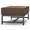 Solid Rubberwood Lift Top Coffee Table with Storage, One Drawer, Metal Accents, Ideal for Living Room or Family Room - 2 of 4