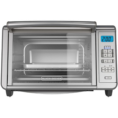 Black+decker 6-Slice Convection Oven - Stainless Steel, Silver