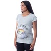 Seven Times Six Star Wars Womens' Maternity The Mandalorian The Child Feed Me Snack Shirt Grey - 3 of 4