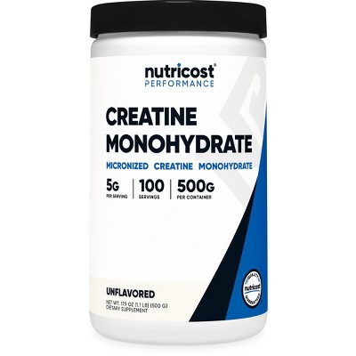Nutricost Creatine Monohydrate Powder | Pure Micronized Creatine Monohydrate Powder For Pre- and Post-Workout