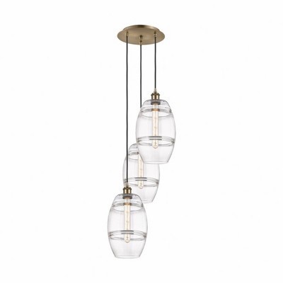 Vaz - 3 Light Cord Hung Multi Pendant In Industrial Style-30.38 Inches Tall and 14.5 Inches Wide