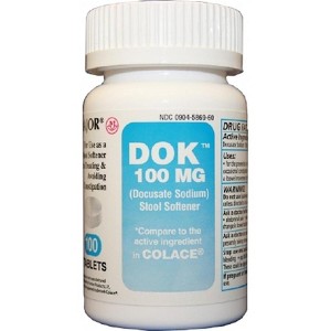 Major - DOK Docusate Sodium Stool Softener 100 Mg, 100 Count - 1 of 4