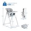 Baby High Chair, Adjustable Infant Highchairs with Removable Tray for Easy Cleaning, Foldable High Chairs for Babies & Toddlers - 4 of 4