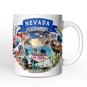 Artistic Nevada State Themes and Landmarks Mug (Non-Custom Only)| OrnamentallyYou - 1 of 4