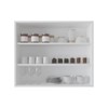 SEVOBAL Utility Storage Shelves Bookshelf Space-Saving 3-Tier Wall Shelf, Storage Solution for Kitchen, Living Room, White, 37.01"*30.71"*3.54" - 4 of 4