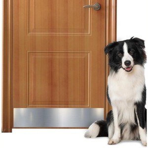 Panther Armor Push Plate, Metal Door Protector for Dog Scratching, Scratch Guards for Doors - 1 of 4