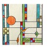 Chloe Lighting Mondriaan Tiffany-Glass Window Panel 17.5x25 - 3 of 3