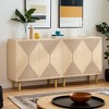 Hommoo Modern Sideboard Buffet, 59" Wood Storage Cabinet with Doors - 4 of 4