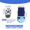 Unique Bargains Bone Pattern Two Tone Nonskid Soft Socks for Pet Dogs 2 Pairs Blue M - 4 of 4
