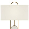 Pacific Coast Lighting Disc Modern 68" Tall Standing Floor Lamp Marble Gold Finish Living Room Bedroom House Reading Office Rectangle White Shade - image 4 of 4