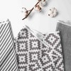 Bacati - Love Gray/Silver set of 2 Small Side Crib Rail Guard Covers - 2 of 4