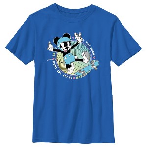 Boy's Mickey & Friends Enjoy the Skateboard Show T-Shirt - 1 of 4