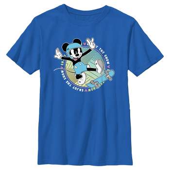 Boy's Mickey & Friends Enjoy the Skateboard Show T-Shirt