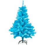 Northlight 4' Cerulean Blue Pine Artificial Christmas Tree, Unlit
