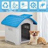 Karl Home 28 inch Raised Plastic Dog House with Adjustable Sunroof and Elevated Base - 3 of 4