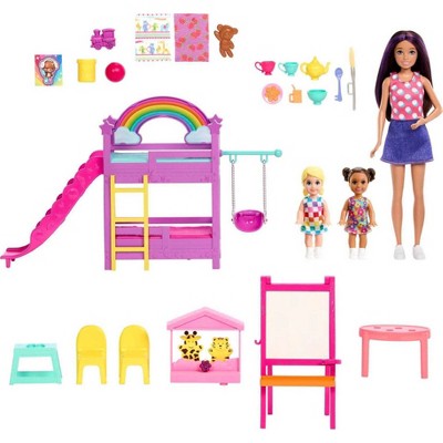 Barbie Skipper Babysitters Inc. Ultimate Daycare Playset with 3 Dolls, Furniture &#38; 15+ Accessories