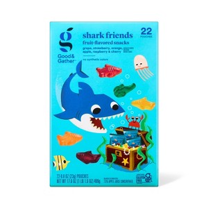 Shark Friends Fruit Flavored Snacks - 17.6oz/22ct - Good & Gather™ - 1 of 4
