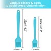 Unique Bargains Heat Resistant Non-stick Grilling Oil Baking Basting Silicone Brush Blue 2 Pcs - 2 of 3