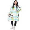 Catalonia Woman Wearable Blanket Hoodie Oversized Sweatshirt, Warm Fleece Pullover Adult Blanket, Cozy Birthday Gift for Woman Wife - 3 of 4