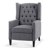CAVINAS 27.16" Wide Manual Wing Chair Recliner, Modern Recliner Chair, Glider Chair with Tufted Backrest, Wingback Chair with Nailhead Trim - 3 of 4