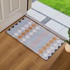 VECELO Front Door Mat Welcome Mat, Absorbent Muddy Kitchen Rugs, Non-Slip Rubber Backing Doormat - 2 of 4