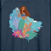 Women's - Disney - Ariel Lightweight French Terry Wide Neck Long Sleeve Shirt - 2 of 4