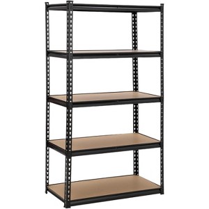 Acekool 5-Tier Heavy Duty Garage Storage Shelves, Adjustable Metal Utility Rack, Load Capacity 3850 lbs, 48" L x 18" W x 73" H, Black - 1 of 4