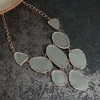 SOHI Women's Ash Grey The Marcia Statement Necklace - 3 of 4