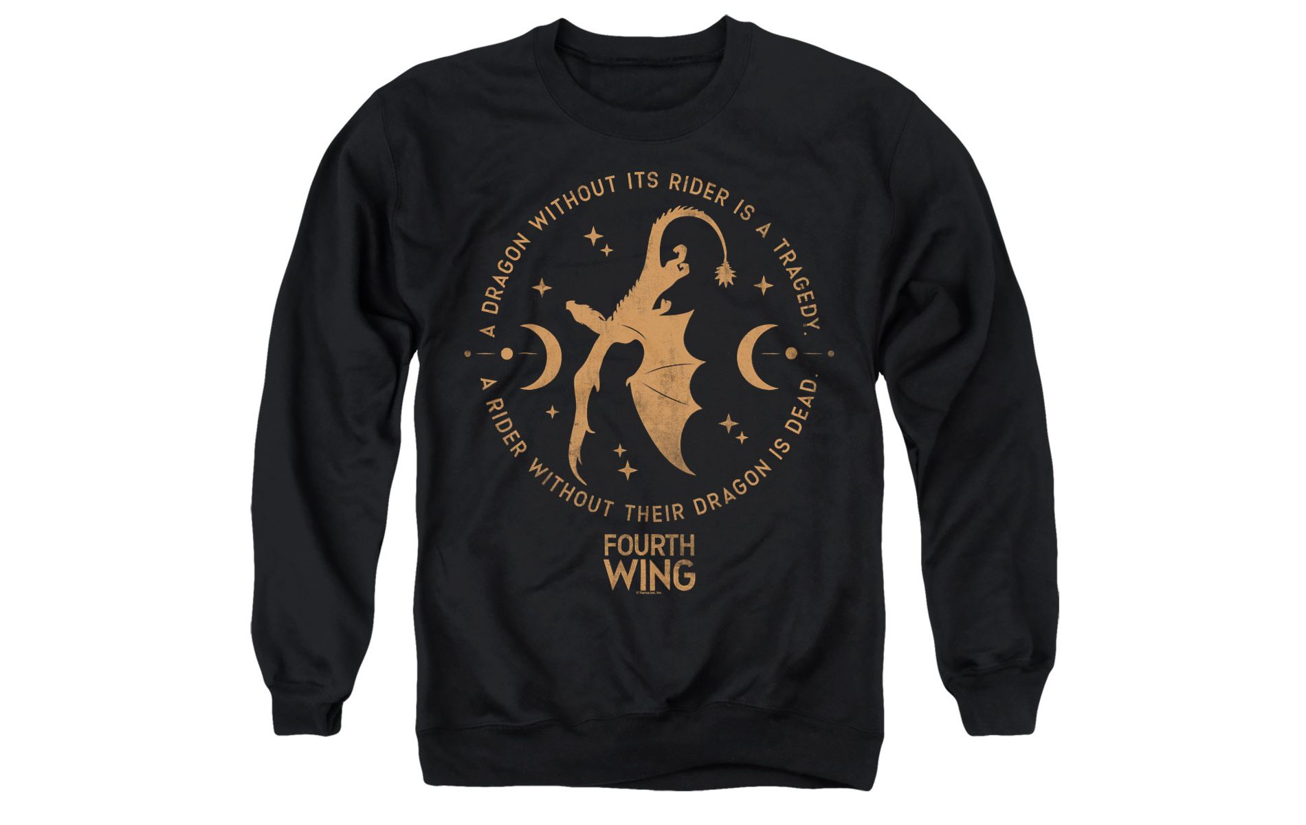 Men's Fourth Wing Circle Dragon Adult Crewneck Sweatshirt