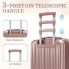 20"Carry-On Suitcase & 14" Cosmetic Case Set, Front Opening Luggage with Spinner Wheels & Combination Lock - ModernLuxe - 4 of 4