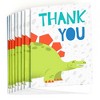 Big Dot of Happiness Roar Dinosaur - Dino Mite Baby Shower or Birthday Party Thank You Cards (8 count) - 2 of 4