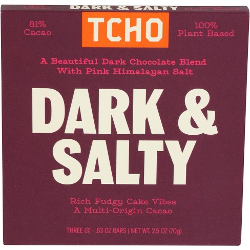 Tcho Dark & Salty Chocolate Bar - Case of 10 - 2.5 oz - image 1 of 1