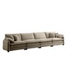 150.38" Corduroy Modular Sectional Sofa with Double-Layer Cushions - 3 of 4