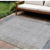 Taupe Beige And Blue Geometric Washable Indoor Outdoor Area Rug - 2 of 4