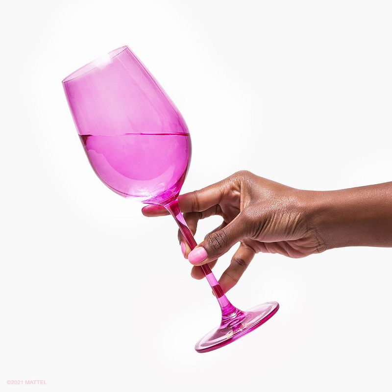 Barbie x Dragon Glassware Wine Glasses 17.5 oz Set of 2, 5 of 9