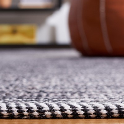 Montauk Black and Ivory Handwoven Cotton Area Rug