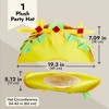 Juvale Plush Fiesta Taco Hat for Taco Tuesday, Halloween Costume Accessory, Cinco de Mayo Accessory, Adult Size - 4 of 4