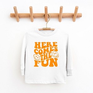 The Juniper Shop Here Comes The Fun Puff Print Toddler Long Sleeve Tee - 1 of 3