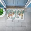 Stupell Industries Whimsy Holiday Reindeer Printed Outdoor Door Mat, design by Paul Brent, 18"x30" - 4 of 4