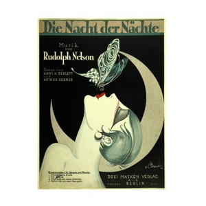 "Art Deco Music Sheet" Outdoor Canvas - 1 of 4