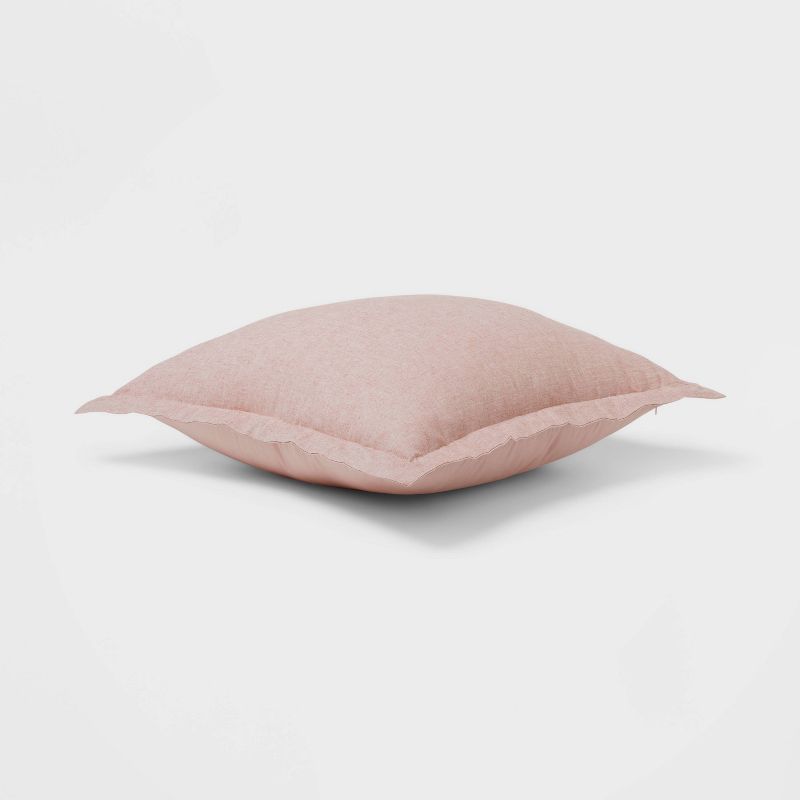Euro Cotton Linen Blend Chambray Decorative Throw Pillow - Threshold™, 3 of 9