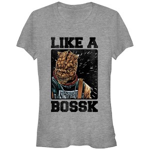 Juniors Womens Star Wars Bounty Hunter Like a Bossk T-Shirt - 1 of 3