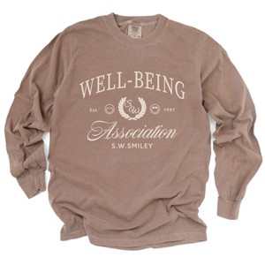 Simply Sage Market S.W.Smiley Well-Being Association Garment Dyed Long Sleeve - 1 of 4