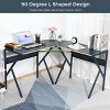 FurnitureR L-Shaped Computer Desk for Home Office, 49.2 Inch Corner Gaming Desk with Metal Frame, Workstation for for Gaming, Study, or Writing - 2 of 4