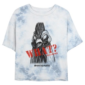 Juniors Rooster Fighter Close Up What? Bird T Shirt - 1 of 4