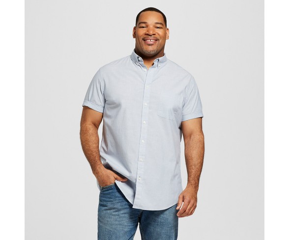 Goodfellow Men's Big And Tall Short Sleeve Button Down Shirts