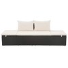 VidaXL Patio Bed Black 76.8Inchx23.6Inch Poly Rattan - 2 of 4