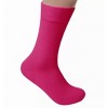 Solid Color Crew Cotton Dress Socks  from the Sock Panda (Men's Sizes, Adult Large) - 3 of 4