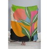 Nadja Minimal Modern Abstract Leaves 56"x46" Woven Throw Blanket - Deny Designs - 3 of 4